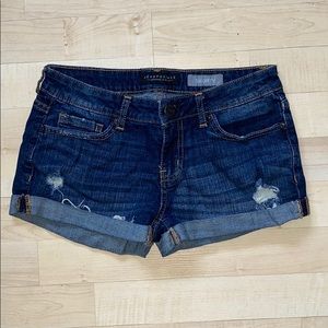 Dark Wash Jean Shorts